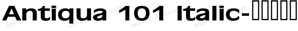 Antiqua 101 Italic字体转换